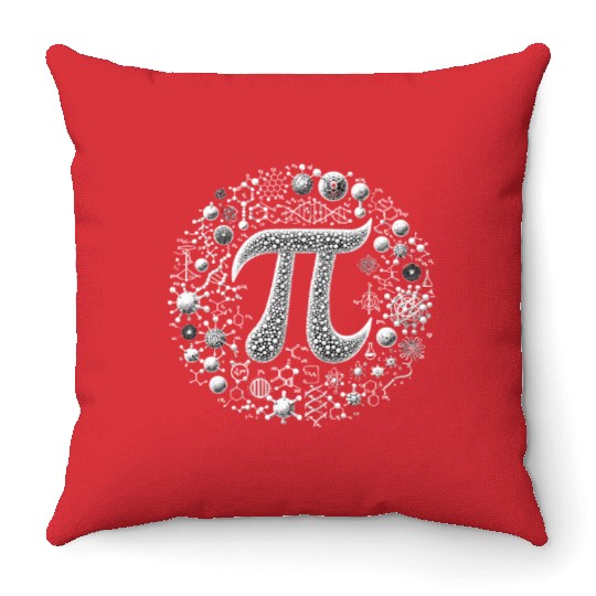 Funny Pi Day 2024 3,14 Pi Number Symbol Math Throw Pillows