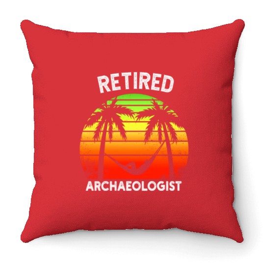 Twilight of Discovery: A Retired Archaeologist Throw Pillows