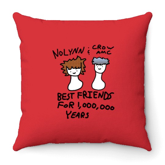 best friends Throw Pillows
