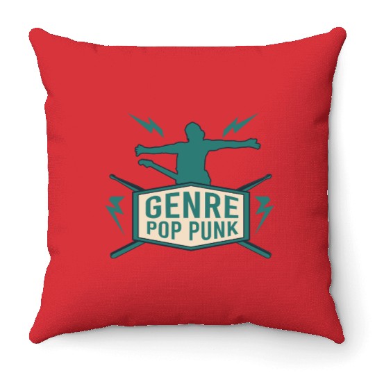 Genre Pop Punk Throw Pillows