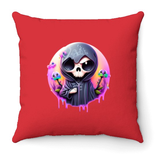 Grim Reaper Throw Pillows