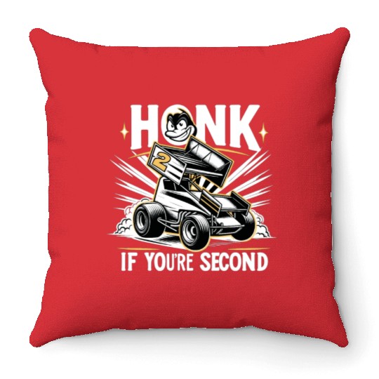 Sprint Car Mom Dirt Track Racing Racing Race Day Throw Pillows