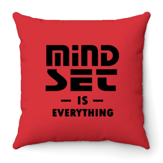 Growth Mindset Entrepreneur Teacher Fitness Throw Pillows