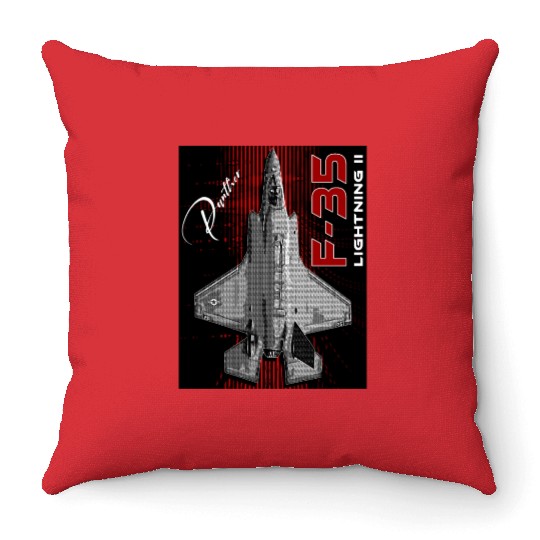 Lockheed Martin F-35 Lightning II Throw Pillows