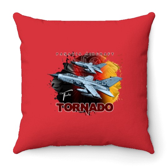 Panavia Tornado European Fighterjet Military Aircr Throw Pillows