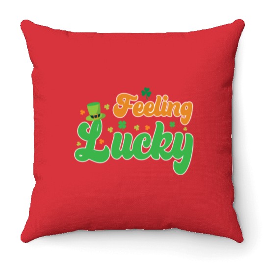 Feeling Lucky St. Patrick's Day Throw Pillows