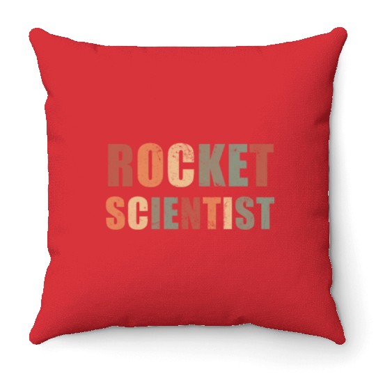 Rocket Scientist Aerospace Engineer Spaceship Throw Pillows