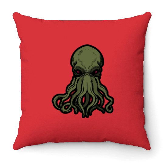 Cthulhu! The Stars are finally right! Throw Pillows