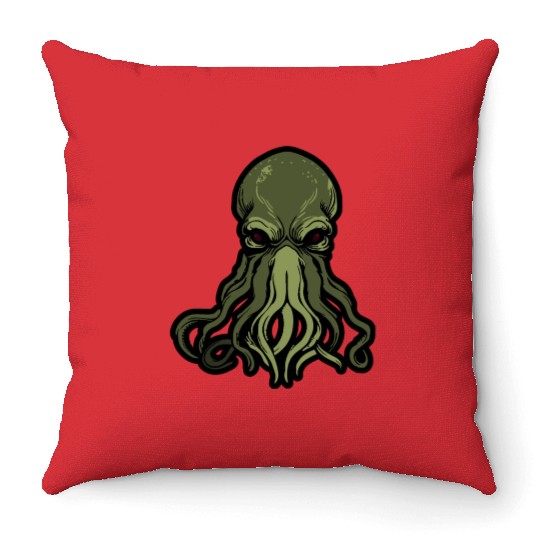 Cthulhu! The Stars are finally right! Throw Pillows