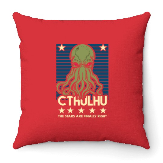 Cthulhu 1Cthulhu! The Stars are finally right! Throw Pillows