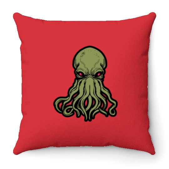 Cthulhu! The Stars are finally right! Throw Pillows