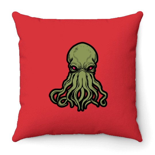 Cthulhu! The Stars are finally right! Throw Pillows