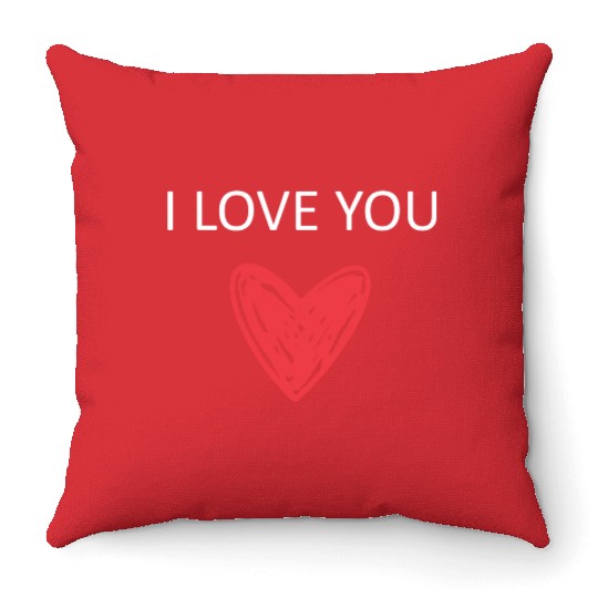 I Love You Throw Pillows