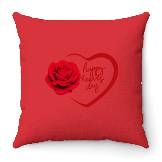 spread love with valentine Throw Pillows