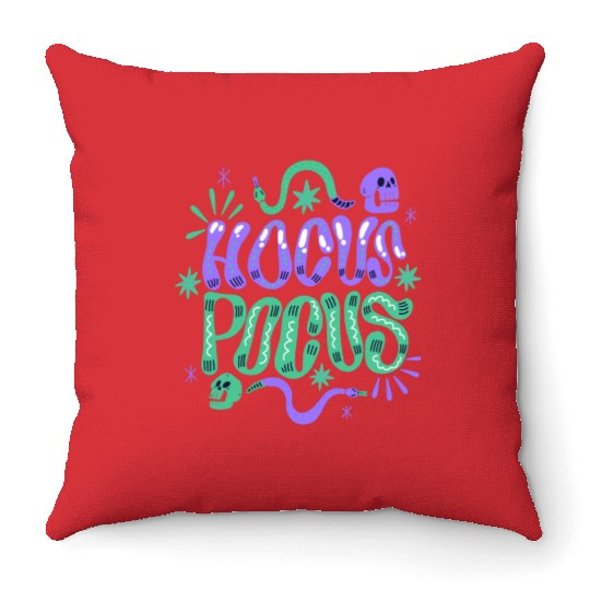 hocus pocus Throw Pillows