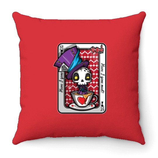 Mad Hatter Throw Pillows