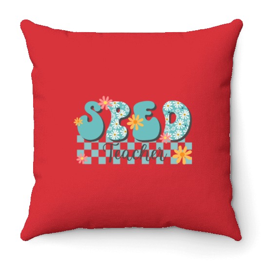 SPED Teacher Throw Pillows