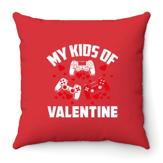 My Kind Valentine Gamer Valentines Day Gaming Throw Pillows
