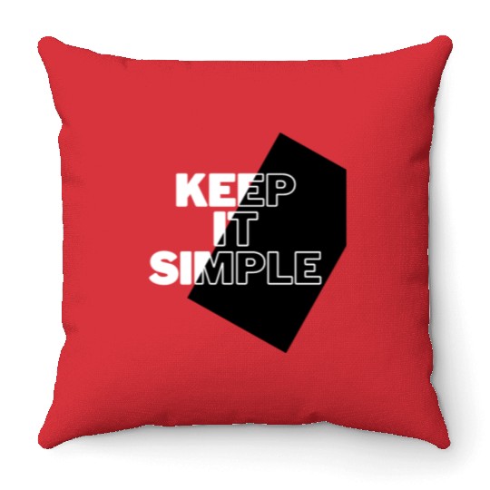 Simply Elegant: Keep It Simple Design Throw Pillows
