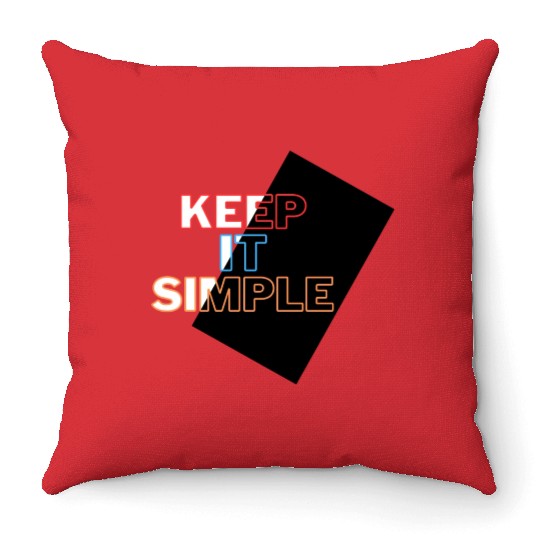 Minimalist Mastery: Keep It Simple Apparel Throw Pillows