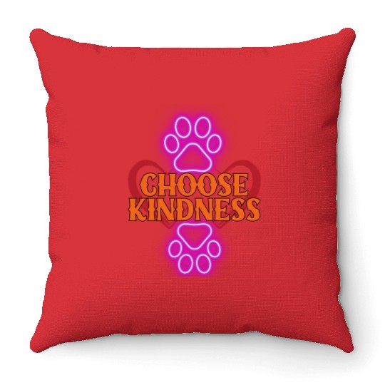 Choose Kindness Throw Pillows
