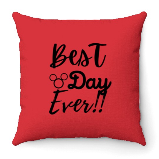 Best DAY Ever Throw Pillows