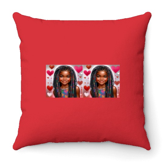 Sip with Love: Melanin Magic Throw Pillows