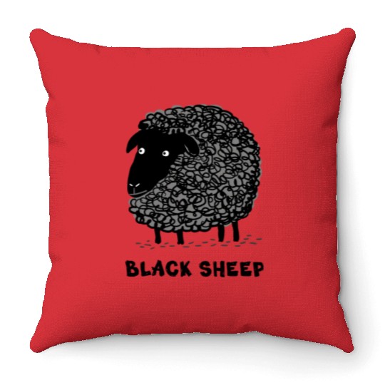 Black Sheep Throw Pillows