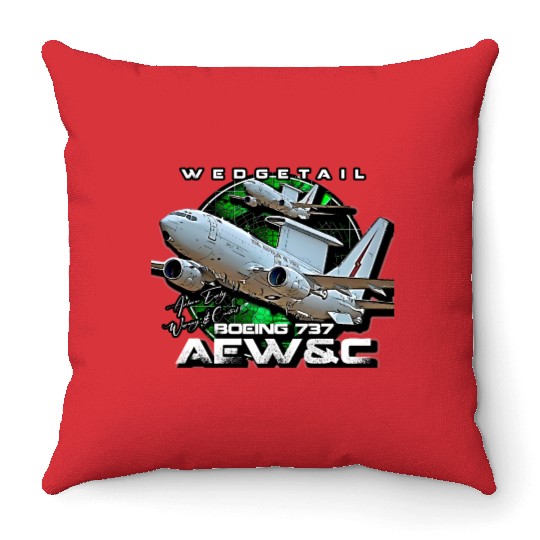 E-7 Wedgetail wea Royal Australian Air Forc Throw Pillows