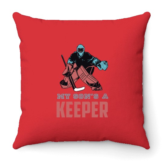 My Son s Hockey Mom Passion Is Gift Throw Pillows