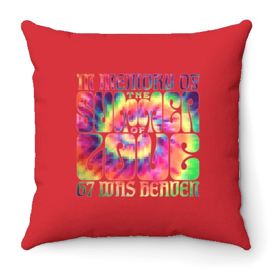 Summer of Love1967 Throw Pillows