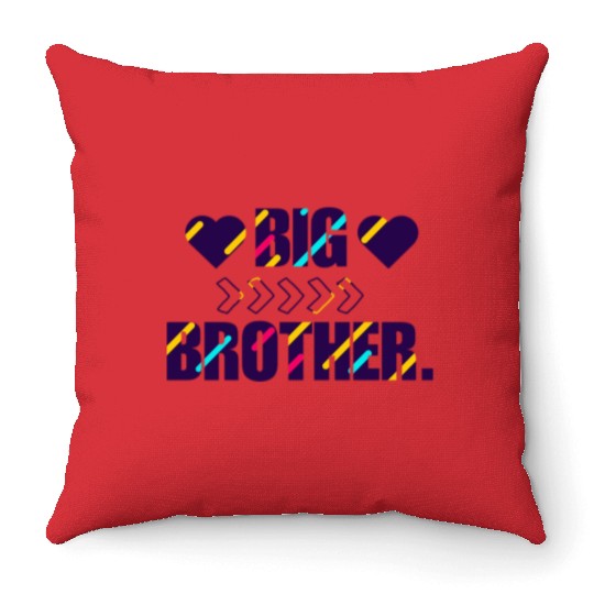 big brother Throw Pillows