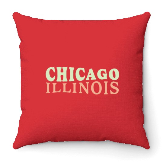 Chicago (IL) USA Throw Pillows