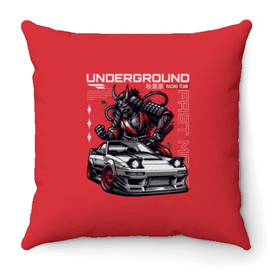 Underground Throw Pillows