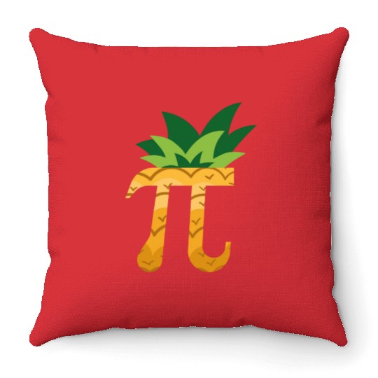 Pineapple Pi Day Throw Pillows