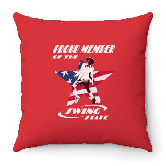 Proud Member Of The Swing State Throw Pillows