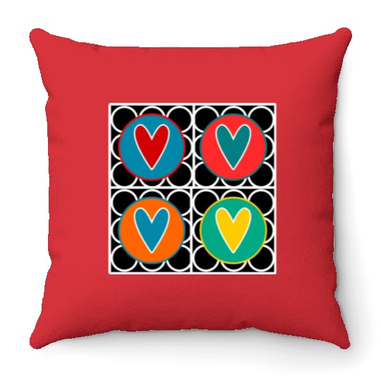HEART. COUPLE. JUST MARRIED. Bachelorette party. VALENTINE'S DAY. Throw Pillows