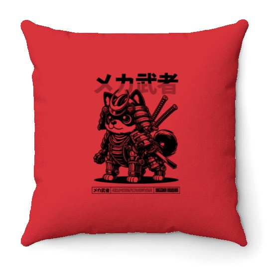 Dog Musha Pets Throw Pillows