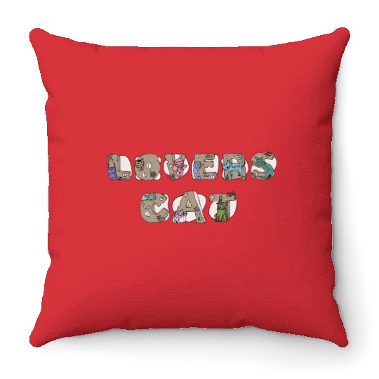 Cat lovers Throw Pillows