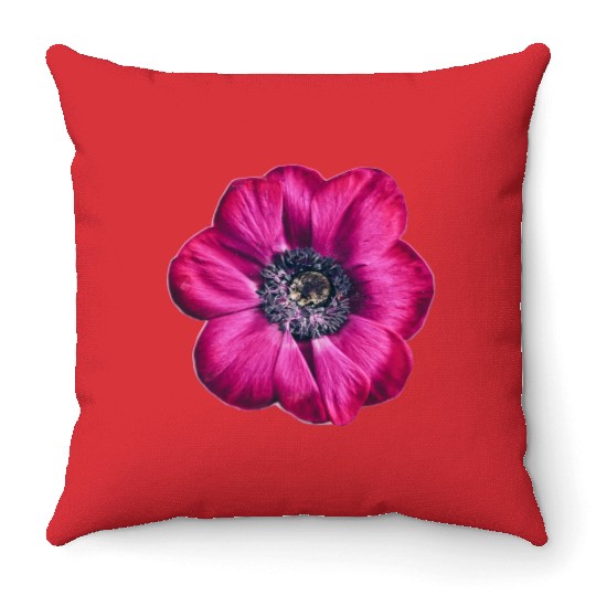 flower Violet Majesty Throw Pillows