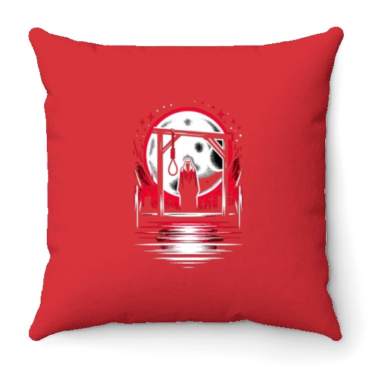 Cowboy Barn Bull Rider Rodeo Country Western Gift Throw Pillows