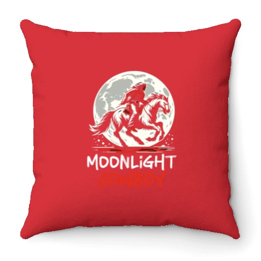 Cowboy Barn Bull Rider Rodeo Country Western Gift Throw Pillows