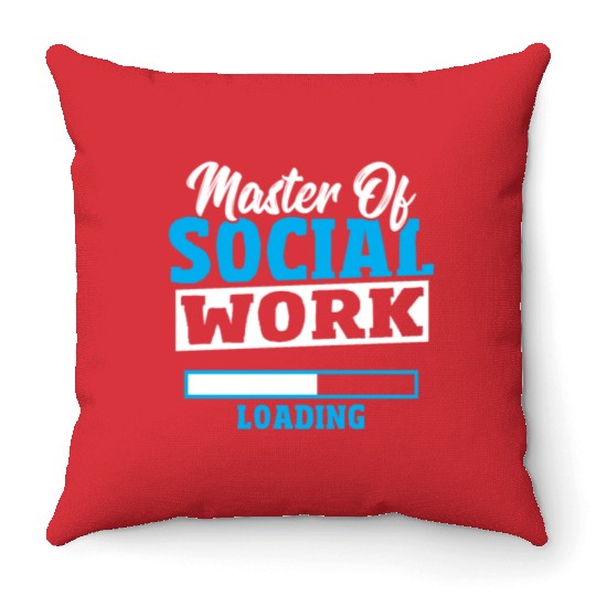 Caseworker Political Science Social Worker Throw Pillows