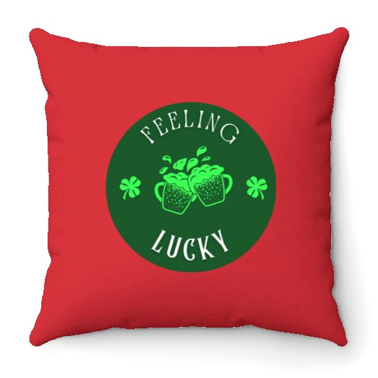Feeling Lucky Throw Pillows