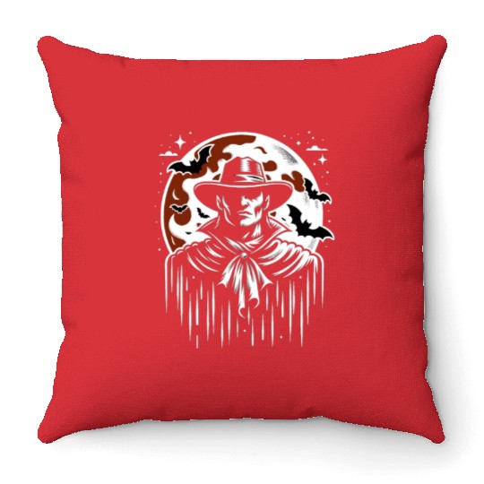 Cowboy Barn Bull Rider Rodeo Country Western Gift Throw Pillows