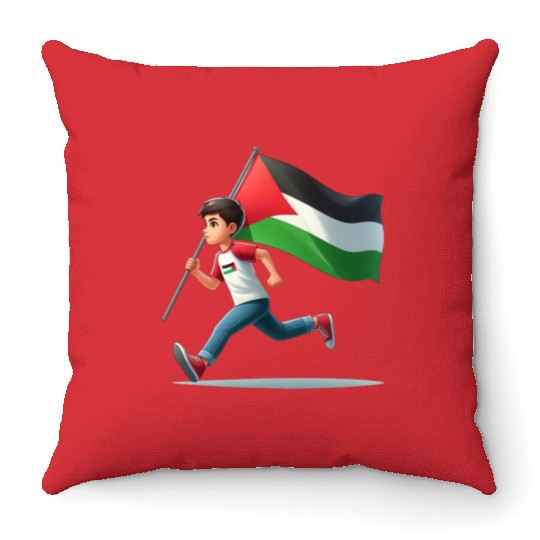 Free Palestine Throw Pillows