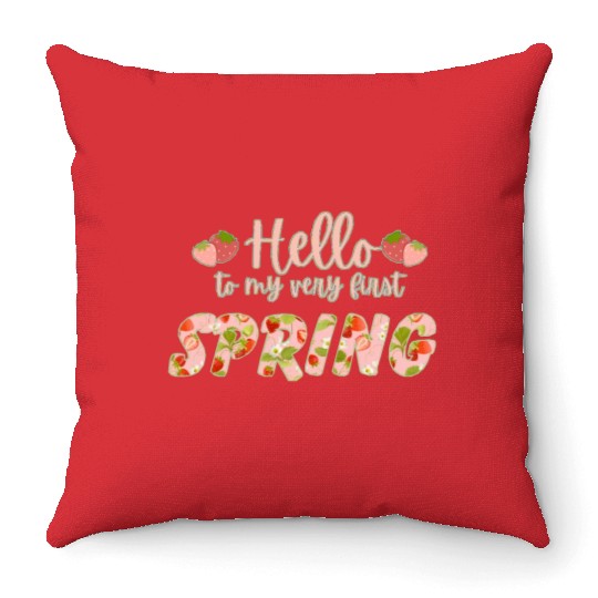Hello to My Very First Spring Throw Pillows