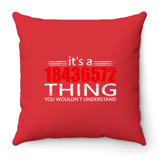 It's A 18436572 Thing Funny V8 Engine Car Guy Throw Pillows