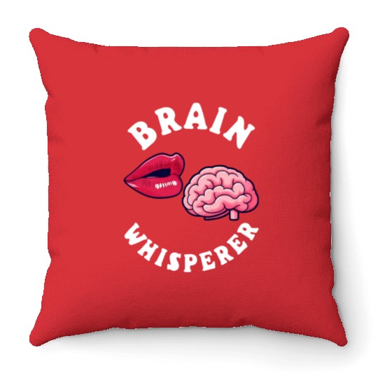 Psychologist Brain Whisperer Throw Pillows