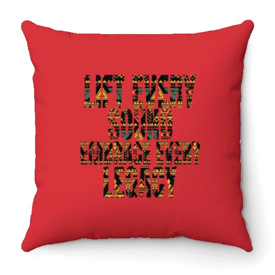 Legacy Embrace: Black History Design Throw Pillows